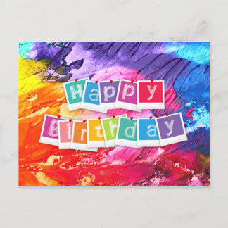 Happy Birthday Holiday Postcard