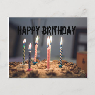 Happy birthday holiday postcard