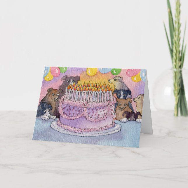 Happy Birthday! Hope You Get Lots of Cake CARD Dog (Front)