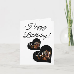 happy birthday horse card