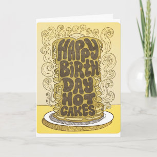 Happy Birthday Hot Cakes Letterpress Card