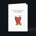 Happy Birthday Hot Stuff Card<br><div class="desc">Add some sizzle to their birthday with this playful card featuring two chilli peppers in love. Perfect for the "hot stuff" in your life, this fun and charming design is a creative way to share your love. Ideal for partners who set your heart on fire! The inside is left blank,...</div>