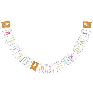 Happy Birthday - Ice Cream Bunting