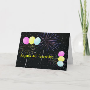 Happy birthday in French Card