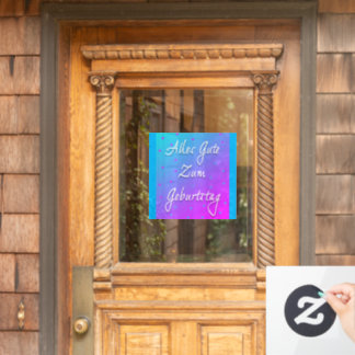 Happy Birthday In German Window Cling