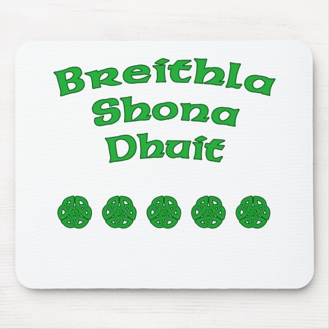 Happy Birthday In Irish Mouse Pad (Front)