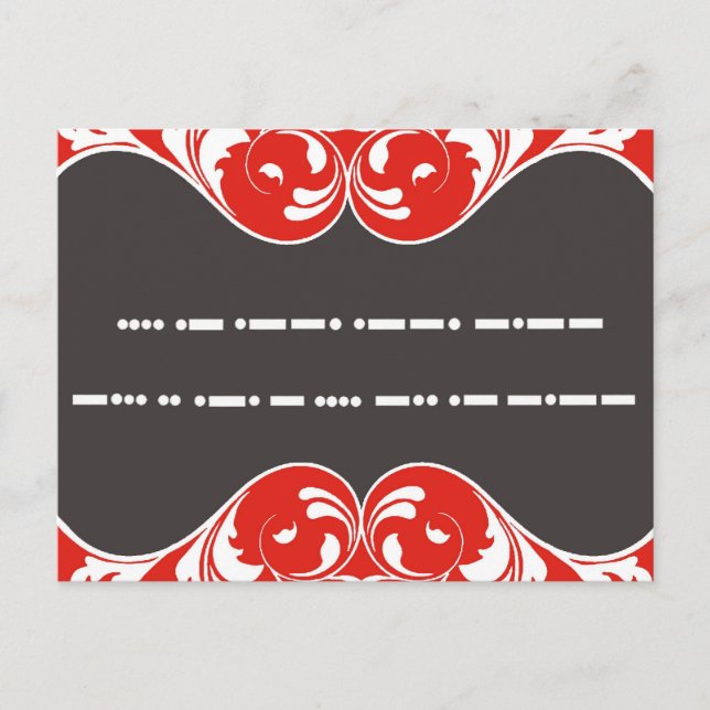 Happy Birthday in Morse Code 2 Postcard (Front)