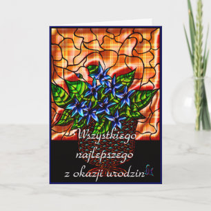 Happy Birthday in Polish Card
