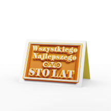 Happy Birthday in Polish Card