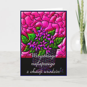 Happy Birthday in Polish Card