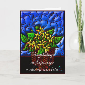 Happy Birthday in Polish Card