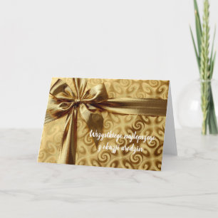 happy birthday in Polish poison Card