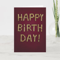 Happy Birthday In Wine Corks for the Wine Lover