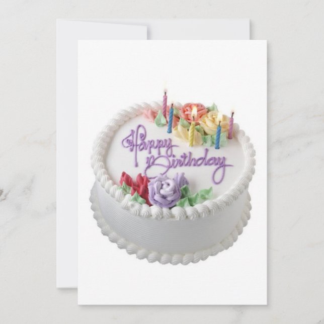 Happy  birthday invitation (Front)