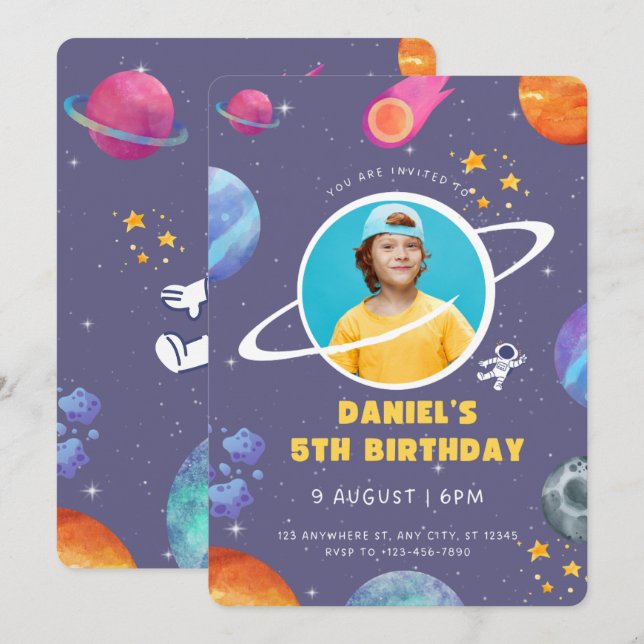 Happy Birthday Invitation (Front/Back)