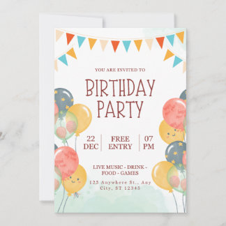 Happy Birthday Invitation