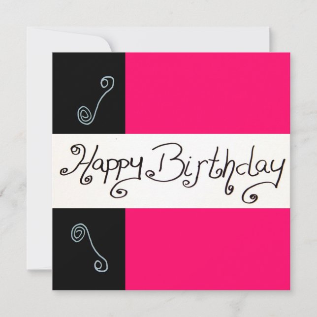 Happy birthday invitation (Front)