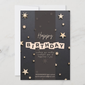 Happy birthday Invitation edit able