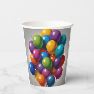 Happy Birthday Invite Paper Cups