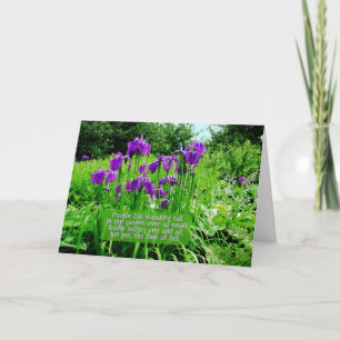 Happy Birthday-Iris Garden Card