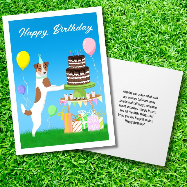 Happy Birthday Jack Russell Terrier  Card (Creator Uploaded)