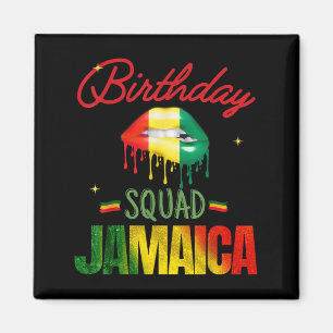 Happy Birthday Jamaica Squad Crew Bday Party Funny Magnet
