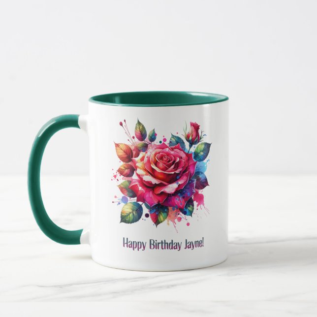 Happy Birthday Jayne Mug (Left)