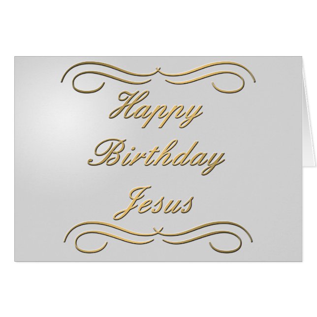 Happy Birthday Jesus (Front Horizontal)
