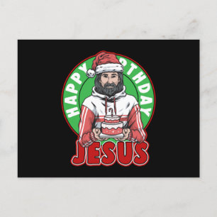 Happy Birthday Jesus Cake Xmas Merry Christmas Gif Postcard