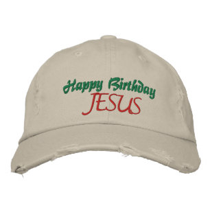 HAPPY BIRTHDAY JESUS Ladies Christmas Cap