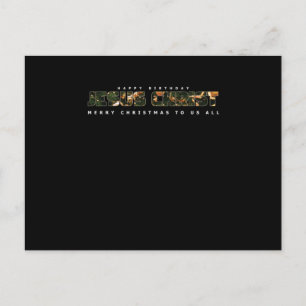 Happy Birthday Jesus Merry Christmas Xmas Gift Postcard