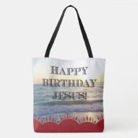 Happy Birthday Jesus Over The Ocean