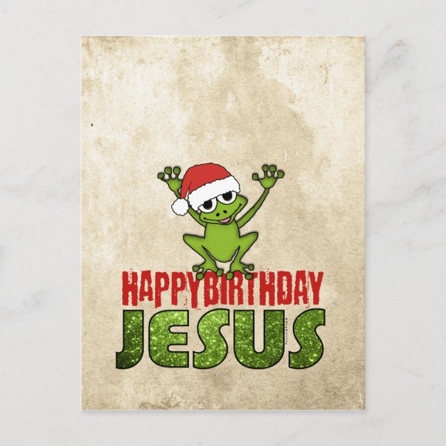 Happy Birthday Jesus Postcard (Front)