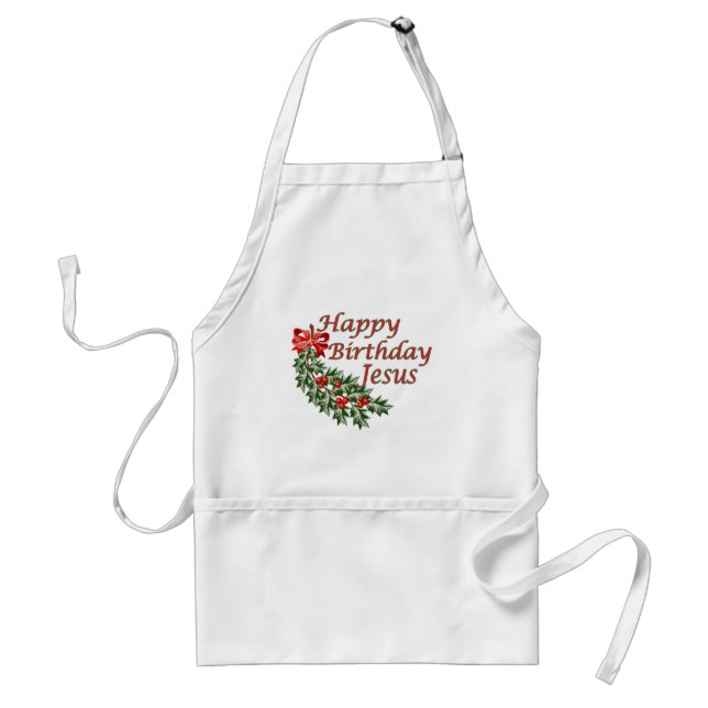 Happy Birthday Jesus Standard Apron (Front)