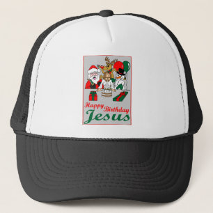 Happy Birthday Jesus Trucker Hat