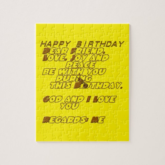 Happy Birthday Jigsaw Puzzle (Vertical)