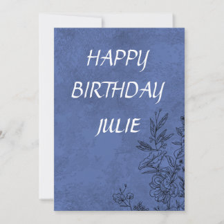 HAPPY BIRTHDAY JULIE INVITATION