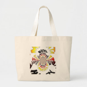 Happy Birthday just Hakuna Matata Gifts Design Art Large Tote Bag
