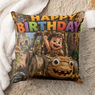 Happy birthday K Phoebe large cushion