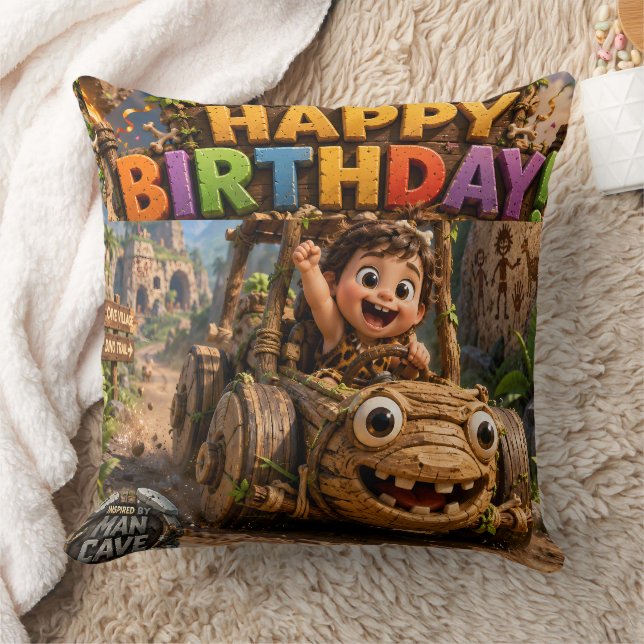 Happy birthday K Phoebe large cushion (Blanket)