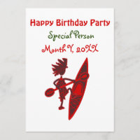 Happy Birthday Kayaker Virtual