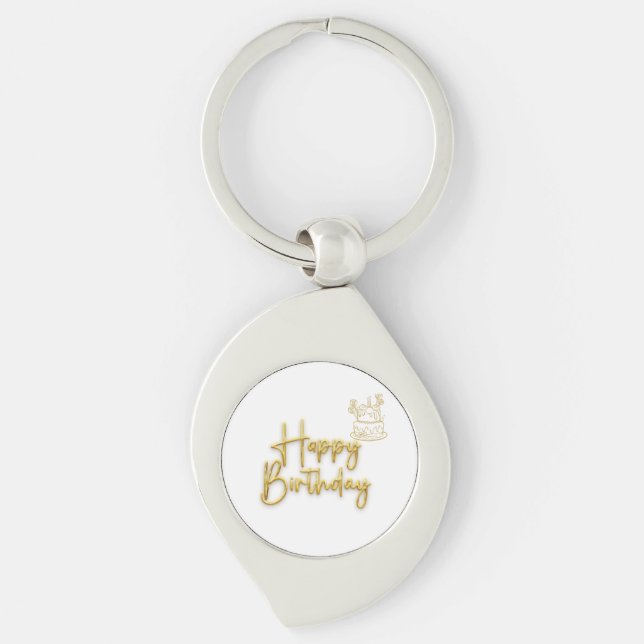 Happy Birthday Key Ring (Front)