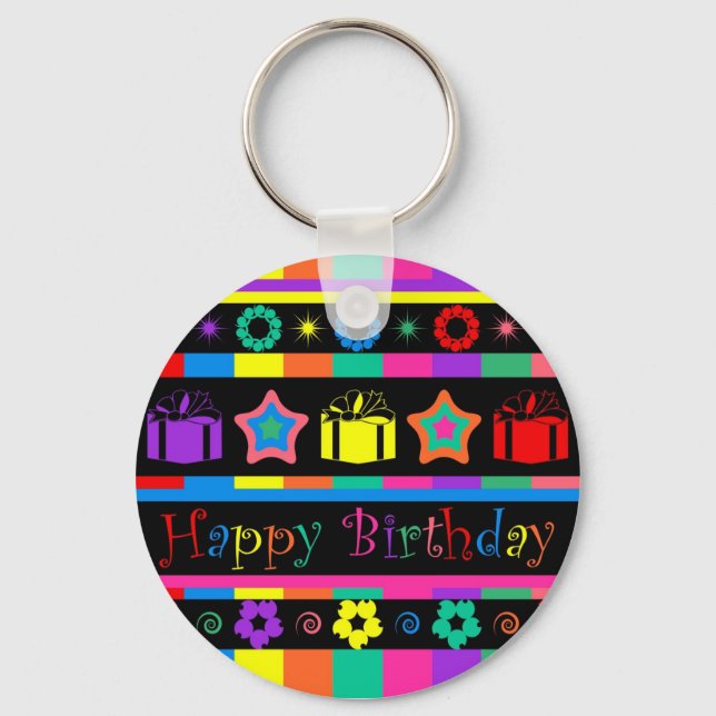 Happy Birthday Key Ring (Front)