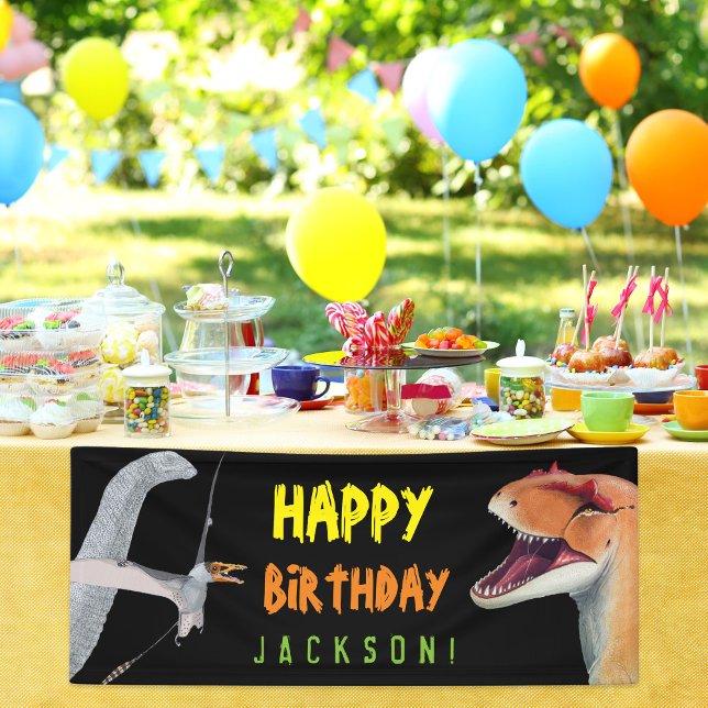 Happy Birthday Kids Dinosaur Birthday Banner (Creator Uploaded)