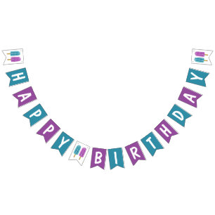 HAPPY BIRTHDAY Kid's Summer Ice Pop Party Bunting