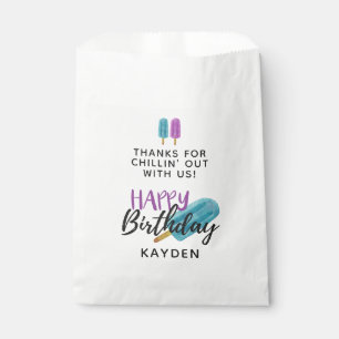 HAPPY BIRTHDAY Kid's Summer Ice Pop Party Guest Favour Bag