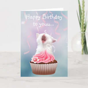 Happy Birthday kitten Card