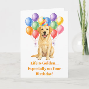 Happy Birthday Labrador Dog Pet Party Card