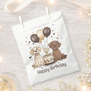 Happy Birthday Labrador Retriever Dogs Favour Bag