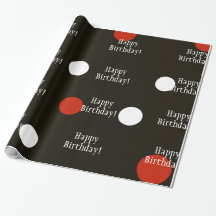Happy Birthday Lady Bug Wrapping Paper